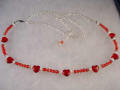 Red Hearts Waist Chain